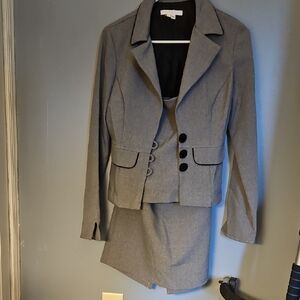 Charlotte Russe Gray Blazer and Skirt Set